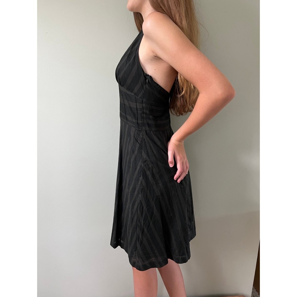 Womens Halter Style Zebra Striped Fall Sundress Dress | Rogan for Target | sz 7 - Picture 5 of 8
